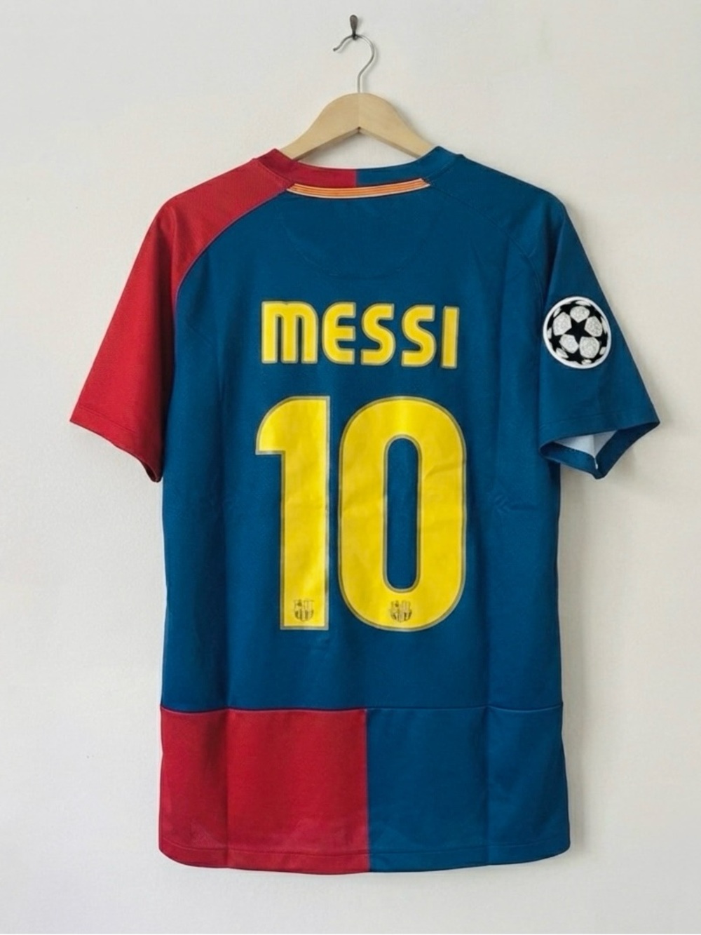 Messi #10 FC Barcelona 2009 UCL Final Soccer Jersey Size Medium